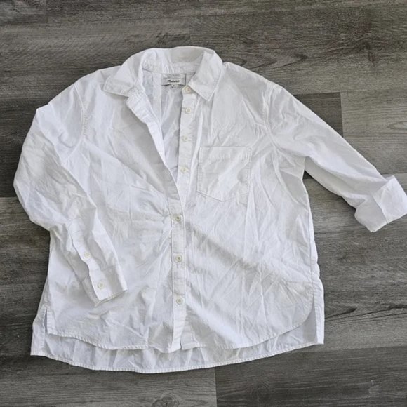Madewell Tops - Madewell White Poplin Size XS